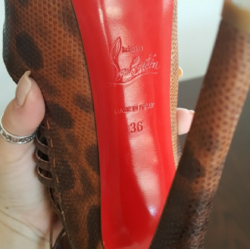HP🥳Christian Louboutin Zoulou heels - Picture 5 of 8